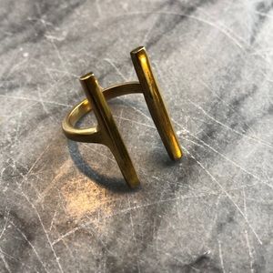 Metal open-front ring, adjustable size!